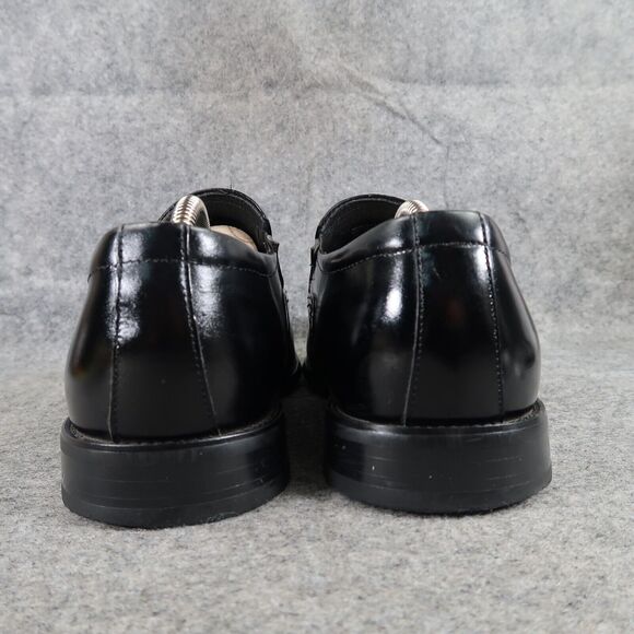 Stacy Adams Shoes Mens 10.5 Loafer Dress Formal Black Slip On Square Toe Classic - Picture 5 of 15